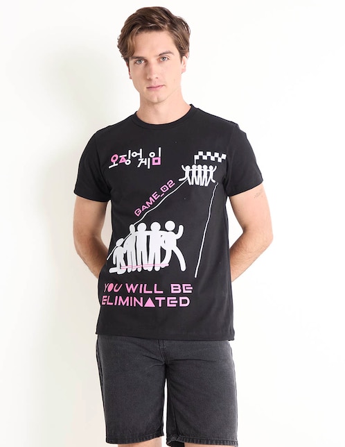 Playera Juego del Calamar cuello redondo para hombre