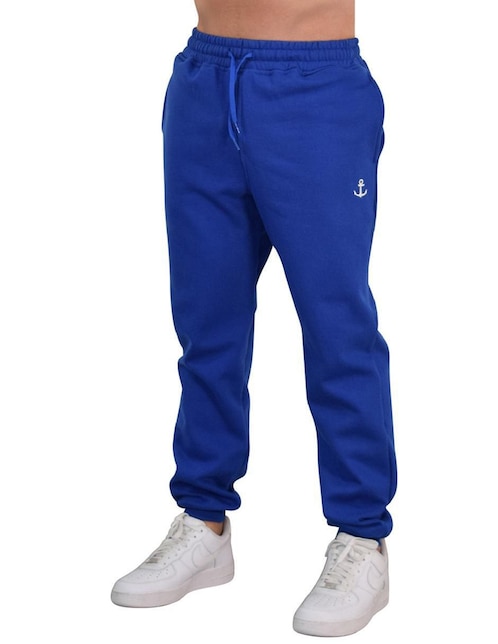 Jogger recto John Leopard Chillout Fleece con bolsillos para hombre