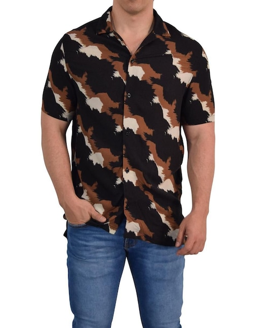 Camisa casual de algodón manga corta para hombre 1
