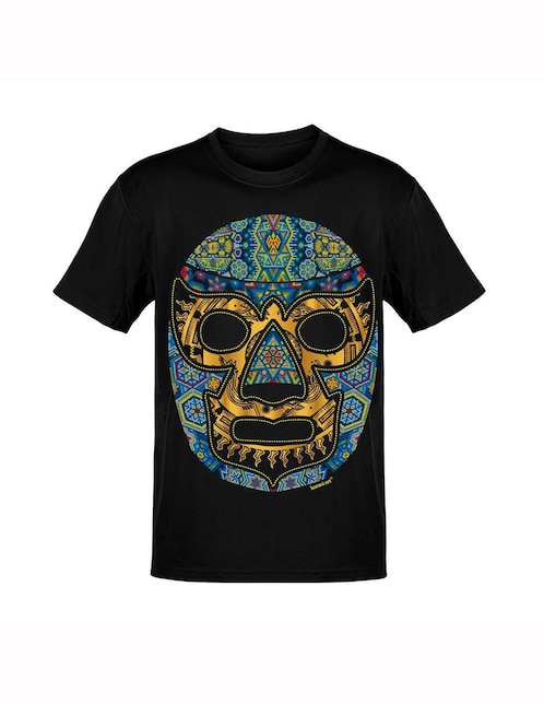 Playera Karani-Art luchol cultura mexicana cuello redondo para hombre
