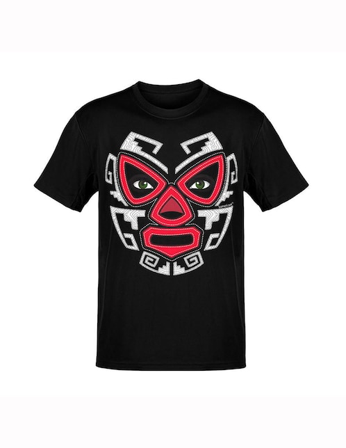Playera Karani-Art kib maya estilo mexicano cuello redondo para hombre