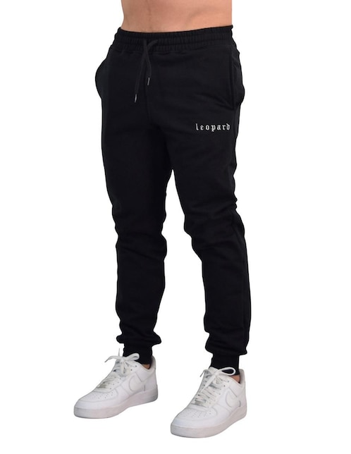 Jogger regular John Leopard Chillout Power Logo con bolsillos para hombre