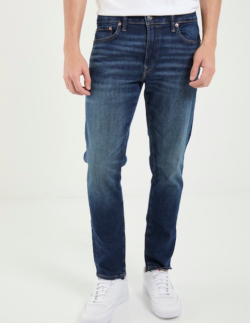 Jeans slim American Eagle Mens Slim Denim deslavado para hombre