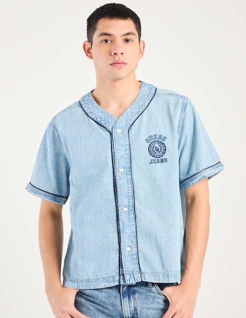 Camisa casual de algodón manga corta para hombre 1