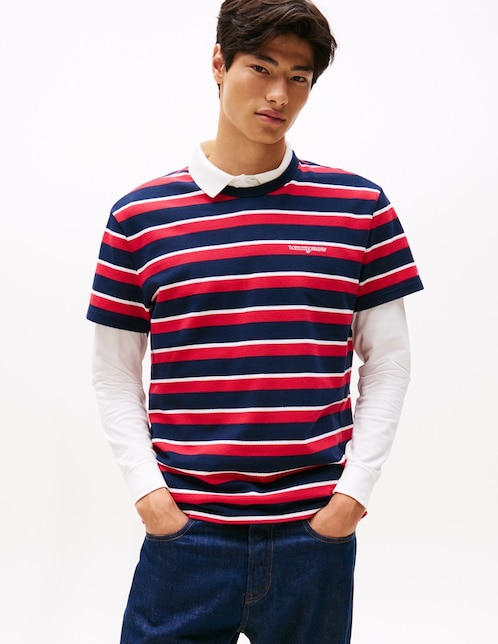 Playera Script cuello redondo para hombre 1