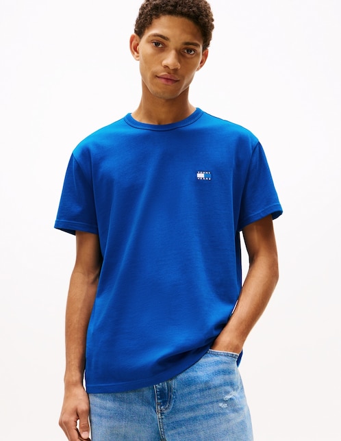 Playera Tommy Jeans Badge cuello redondo para hombre
