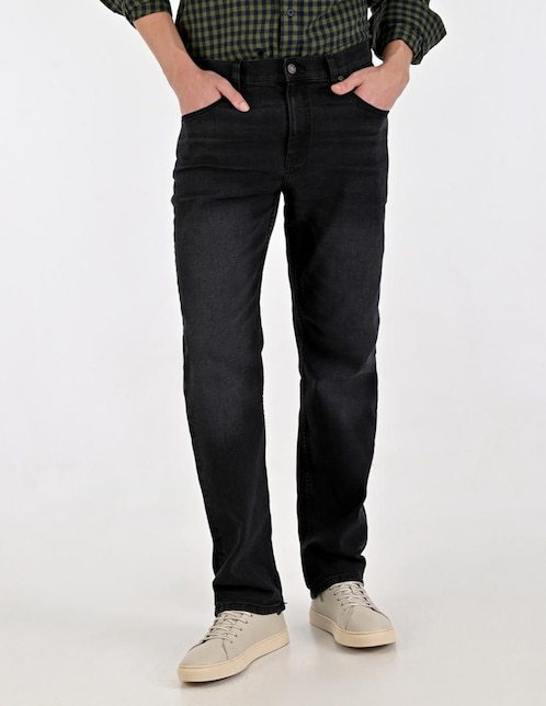 Jeans straight lavado whisker para hombre Jeans straight lavado whisker para hombre