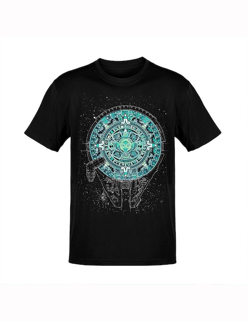Playera Karani-Art calendario milenario cuello redondo para hombre