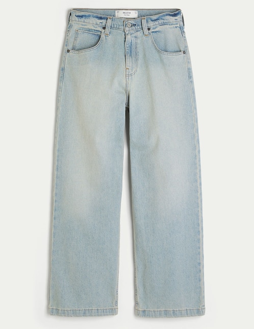 Jeans baggy Ki331-5250-280 lavado claro para hombre 1