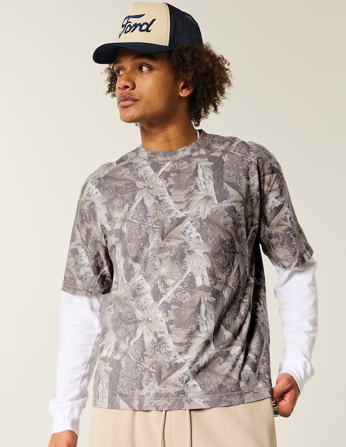 Playera Hollister cuello redondo para hombre