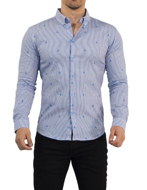 "camisa/sobrecamisa" casual john leopard "de" (si aplica) algodón "manga" larga "para hombre"