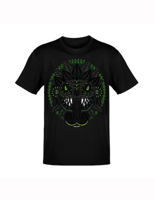 Polera Algodón Petróleo Manga Corta Cuello Redondo – BY DELUXE Chile