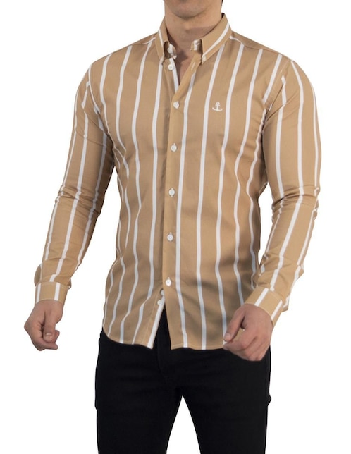 "camisa/sobrecamisa" casual john leopard "de" (si aplica) algodón "manga" larga "para hombre"