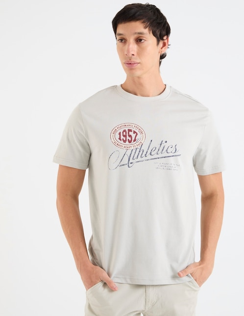 Playera cuello redondo para hombre 1