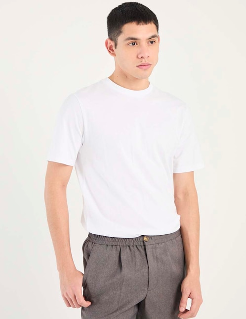 Playera cuello redondo para hombre 1