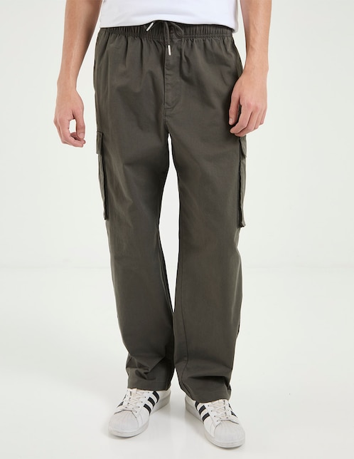 Pantalón cargo recto Calvin Klein de algodón para hombre