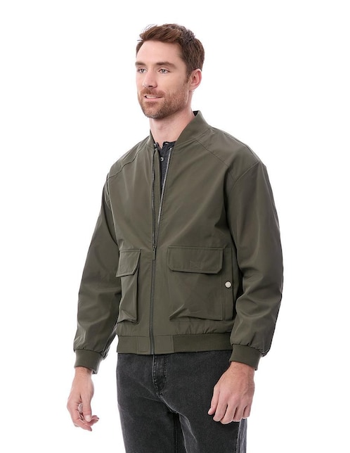 Chamarra casual Buffalo con bolsillos para hombre