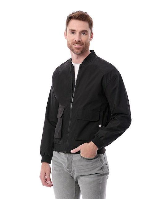 Chamarra casual Buffalo con bolsillos para hombre
