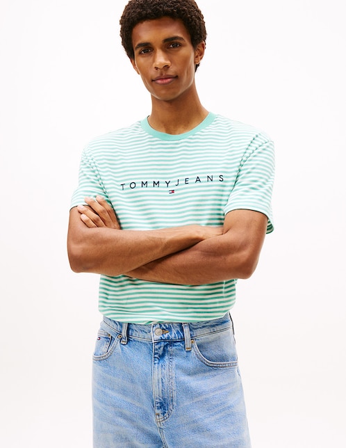 Playera Linear cuello redondo para hombre 1