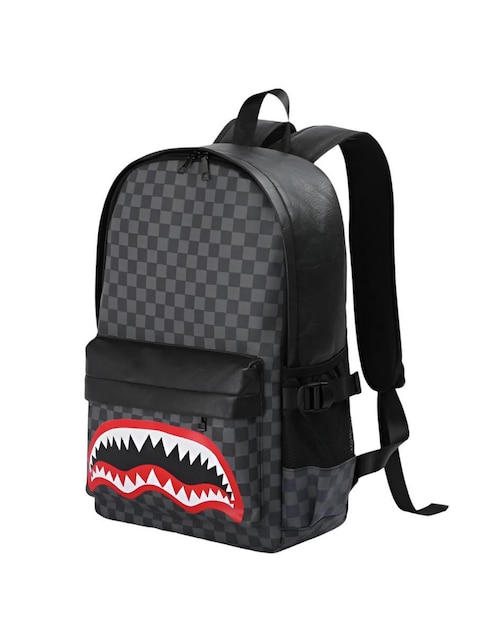 Mochila con portalaptop tiburón impermeable unisex 1