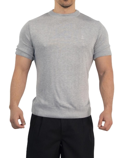 Playera John Leopard cuello redondo para hombre