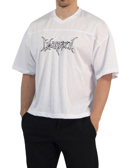 Playera John Leopard cuello v para hombre
