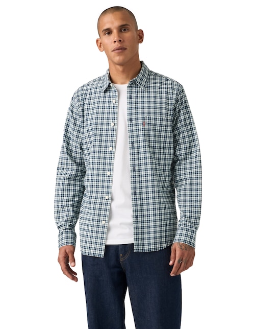 Camisa casual Levi's de algodón manga larga para hombre