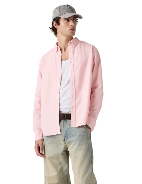Camisa casual Levi's de algodón manga larga para hombre