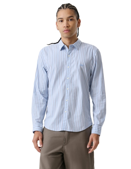 Camisa casual Levi's de algodón manga larga para hombre