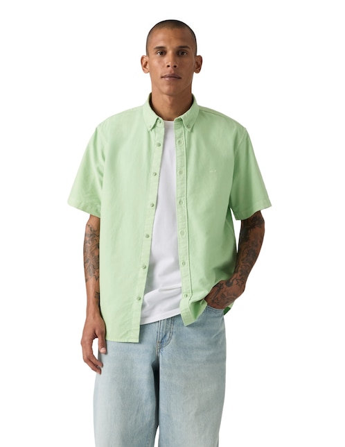 Camisa casual Levi's de algodón manga corta para hombre