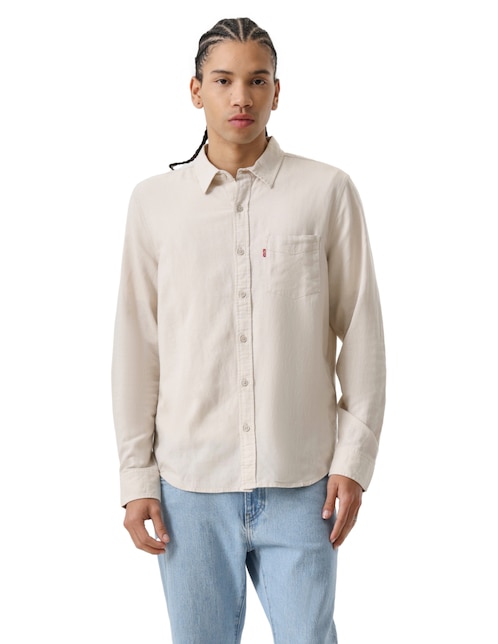 Camisa casual Levi's de algodón manga larga para hombre