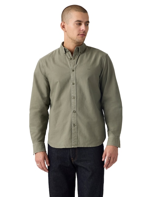 Camisa casual Levi's de algodón manga larga para hombre