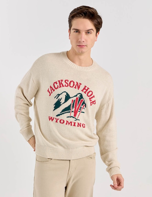 Suéter cuello redondo para hombre 1