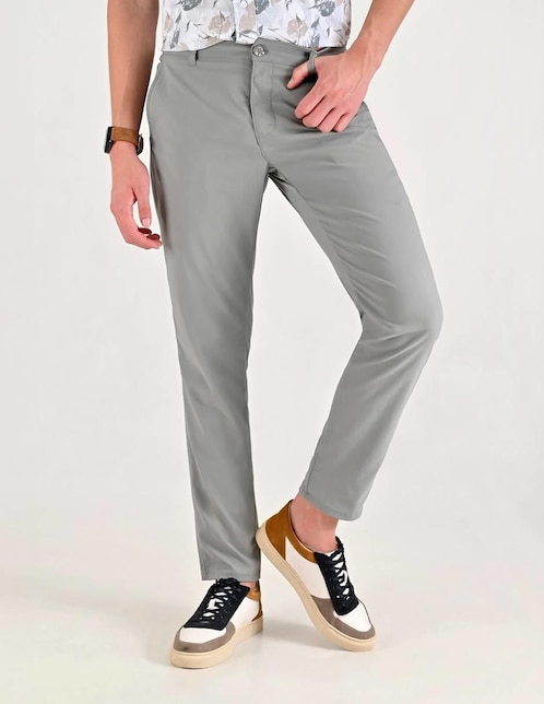"pantalón" casual regular slim supply "de" poliamida "para hombre"