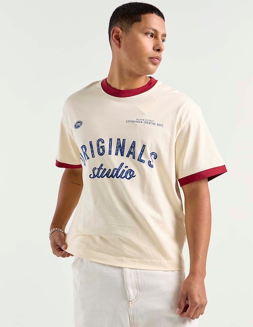 Playera cuello redondo para hombre 1