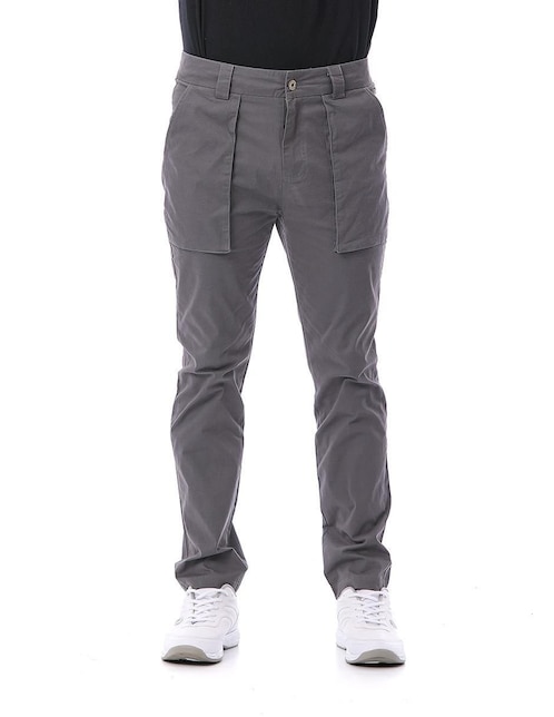 Pantalón regular Buffalo de gabardina para hombre