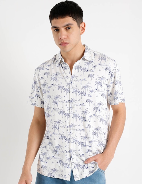 Camisa casual manga corta para hombre 1