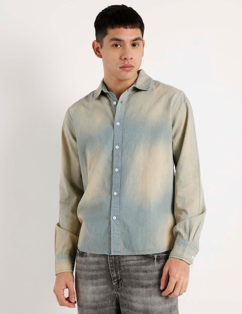 Camisa casual That's de algodón manga larga para hombre 1