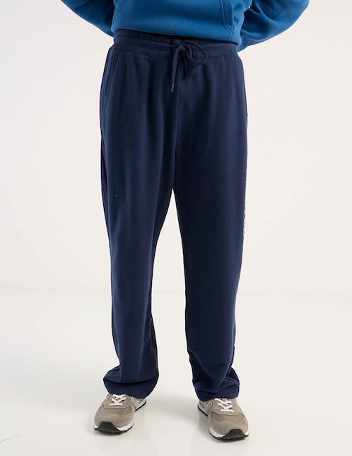 Pants straight Hollister con jareta para hombre