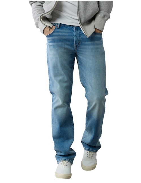 Jeans bota deslavado para hombre 1