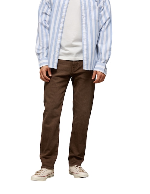 Pantalón casual straight American Eagle de algodón para hombre