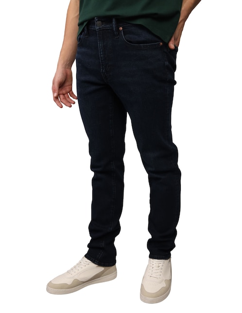 Jeans slim lavado obscuro para hombre 1