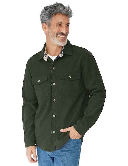 Sobrecamisa casual manga larga para hombre Sobrecamisa casual manga larga para hombre