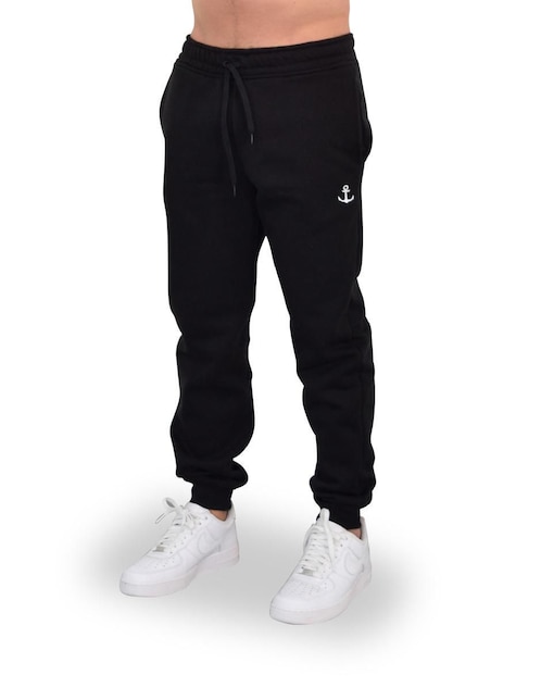 Jogger regular John Leopard Chillout Fleece estampado logo con bolsillos para hombre