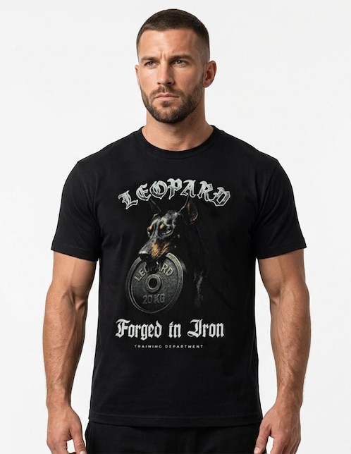 "set playera/playera" john leopard "cuello" redondo "para hombre"