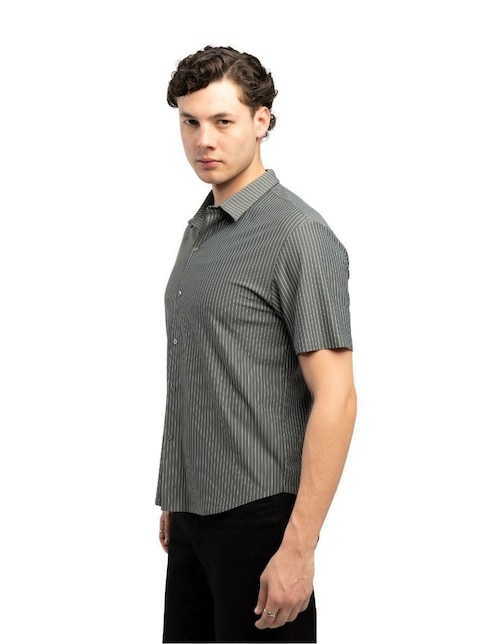 "camisa/sobrecamisa" casual atlo "de" (si aplica) nylon "manga" corta "para hombre"