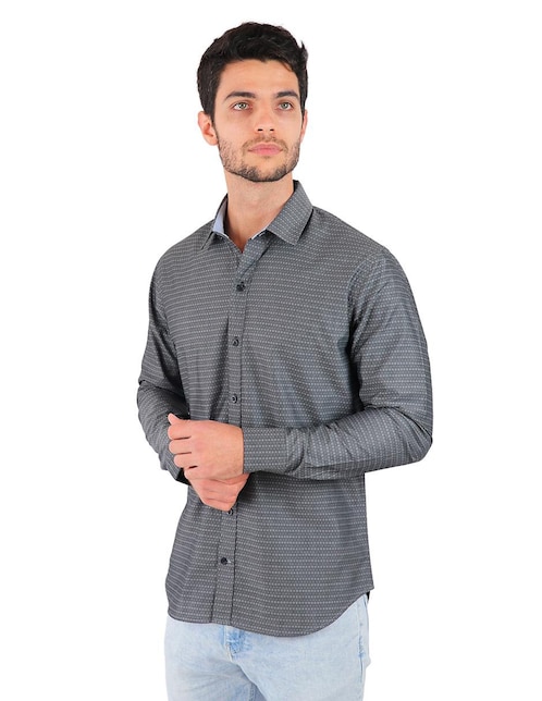 Camisa de vestir Too Good de algodón manga larga para hombre