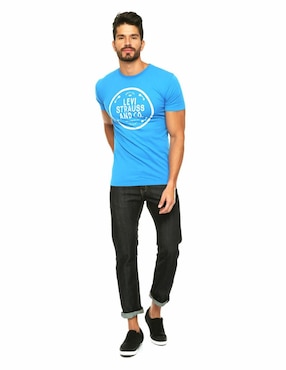 Jeans straight Levi's 505 lavado obscuro para hombre