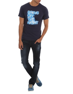 Jeans slim That's It lavado obscuro para hombre