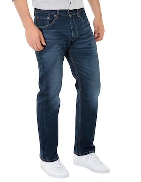 Jeans straight Levi's 505 lavado obscuro para hombre